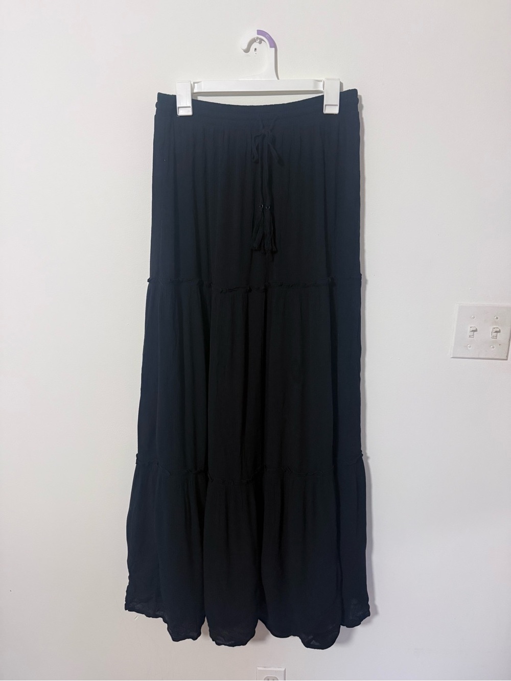 Mossimo Women’s Black Tiered Maxi Skirt